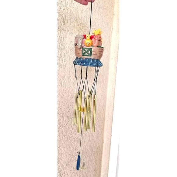 Jim Shore Noahs Ark Windchimes New Vintage 1994 Christmas Animal Rescue … - Picture 2 of 12